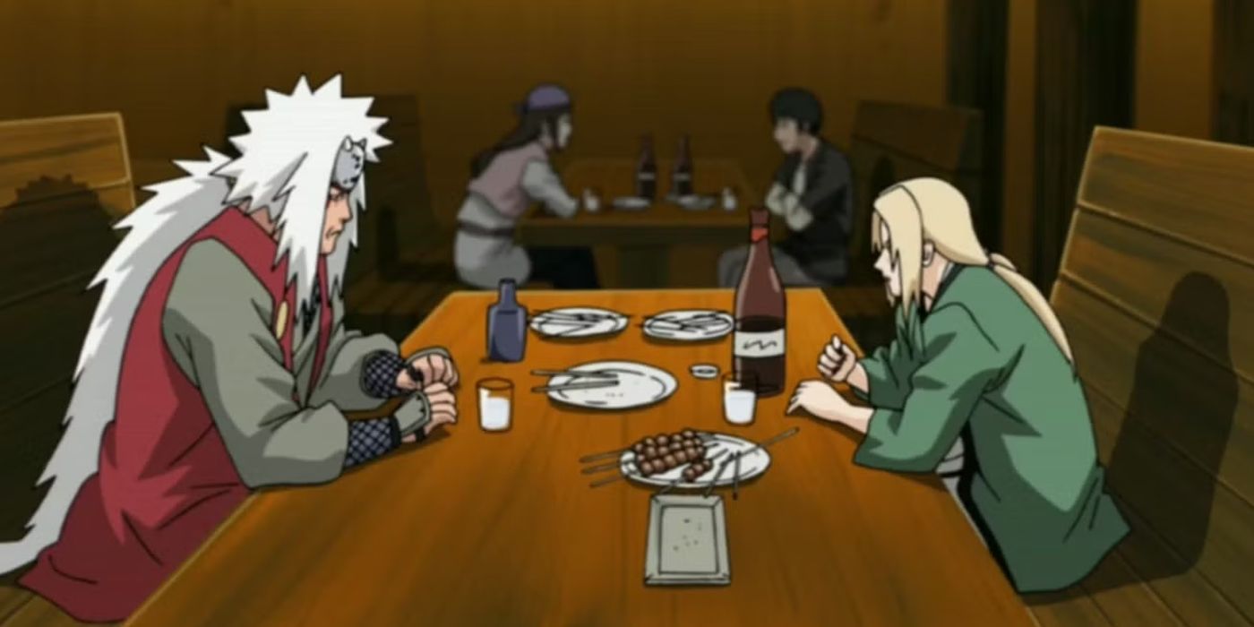 Jiraiya and Tsnade's last meal together before his death